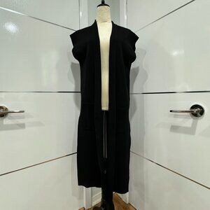 Joan Vass Long knit vest New, Size L